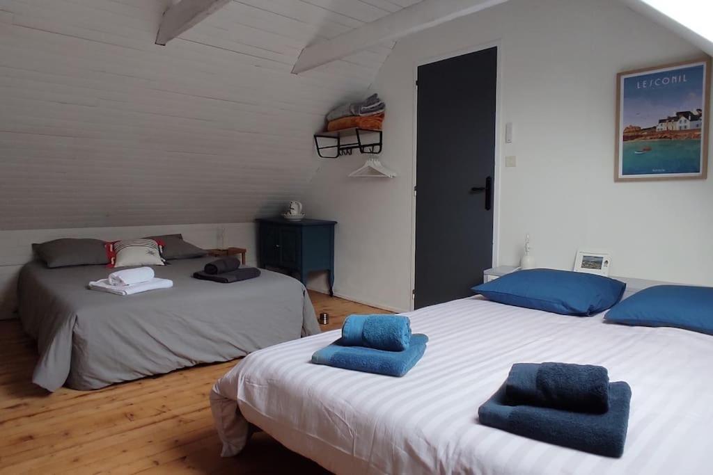 Maison De Pecheur Bord De Mer Bois Et Pierre 6-8 Pers Plobannalec Zewnętrze zdjęcie