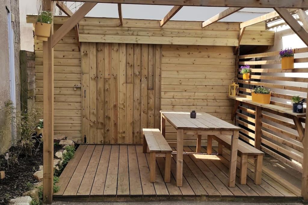 Maison De Pecheur Bord De Mer Bois Et Pierre 6-8 Pers Plobannalec Zewnętrze zdjęcie